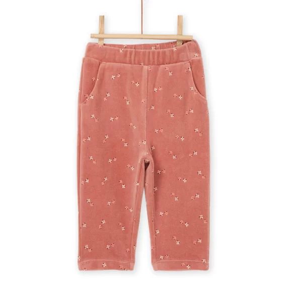 Jogging À Imprimé Fleuri – Marron