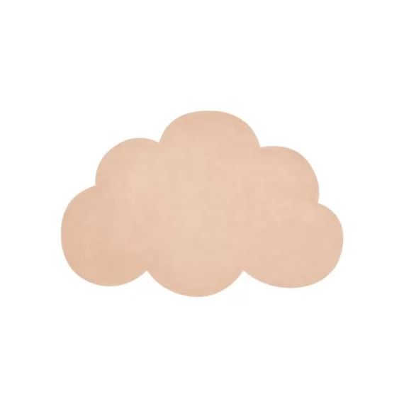 Tapis nuage en coton abricot (67 x 100 cm)