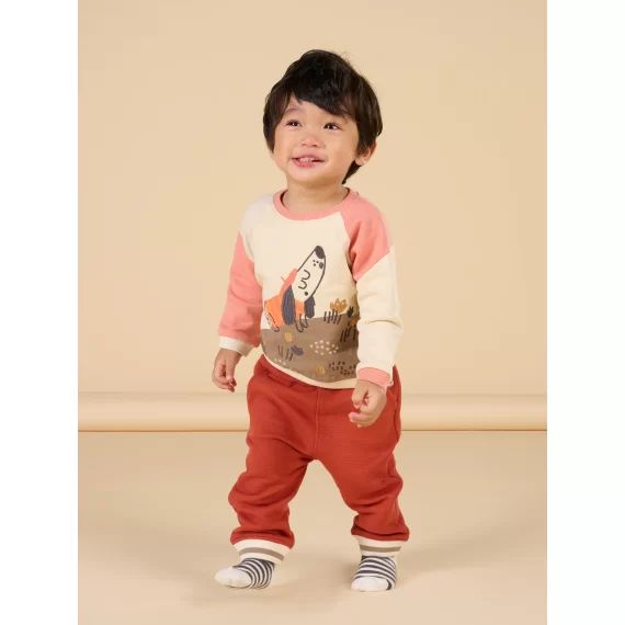 Pantalon En Piqué – Orange