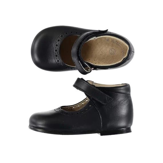 Babies Cuir Marine Bébé Fille
