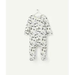 Dors bien écru en coton bio thème océan –  – Soldes