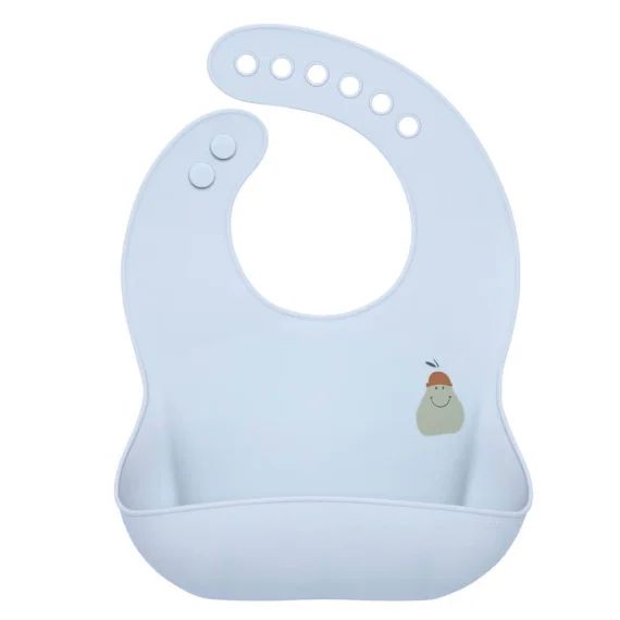 Bavoir En Silicone – Happy Fruits Poire Bleu