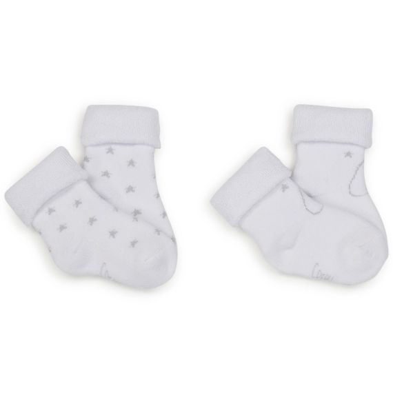 Lot de 2 paires de chaussettes Garçon Blanc