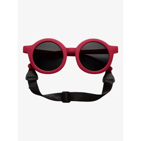 Lunettes De Soleil Rondes Flexibles Rouge