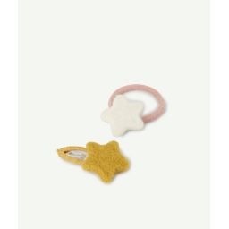 Le set de barrette et d&rsquo;élastique en feutrine –  – Soldes