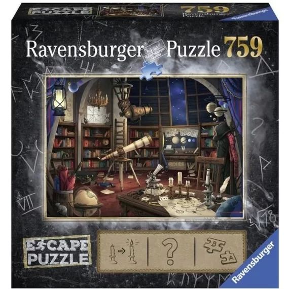Ravensburger – Escape puzzle – Observatoire astronomique – Ravensburger – 759 pièces – Dès 14 ans noir