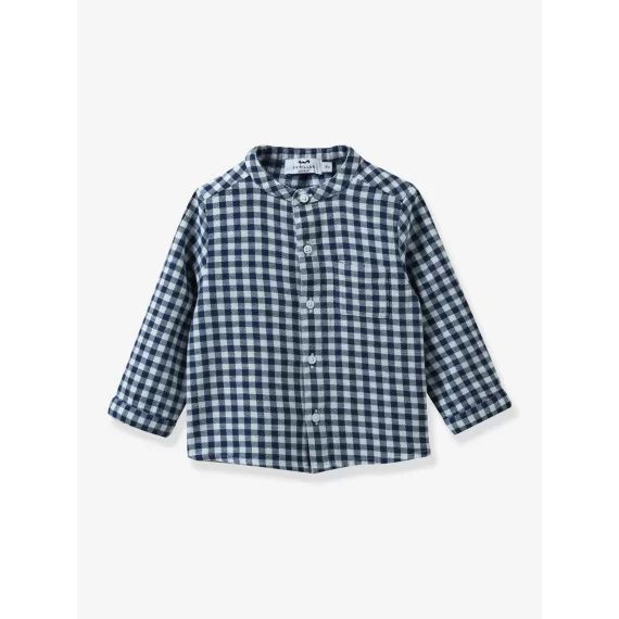 Chemise Bébé vichy CYRILLUS carreaux marine