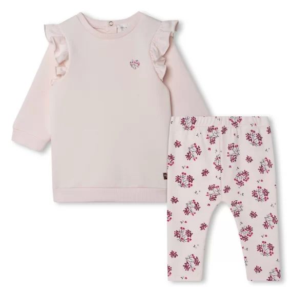 Ensemble robe et legging Fille Rose