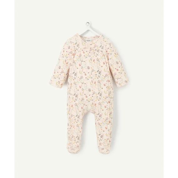 Dors bien en fibres recyclées rose imprimé fleuri