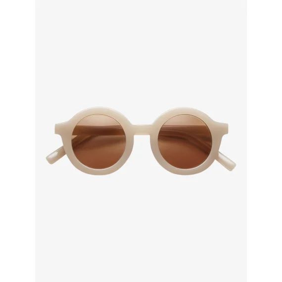 Lunettes De Soleil Rondes Signature Beige