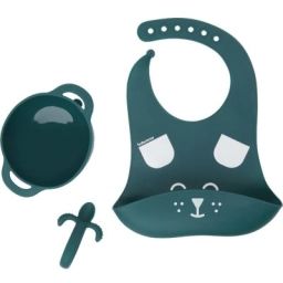 Coffret repas en silicone First&rsquo;isy chien (3 pièces)