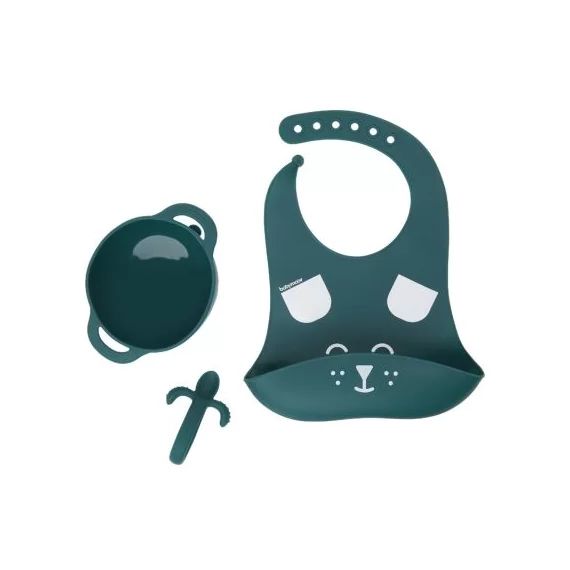Coffret repas en silicone First&rsquo;isy chien (3 pièces)