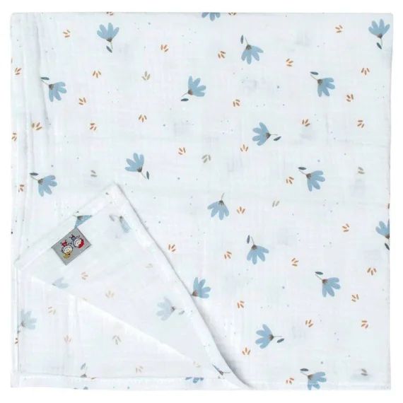 Lange en gaze de coton Bleuet – SEVIRA KIDS – Dès la naissance – Blanc – Mixte blanc