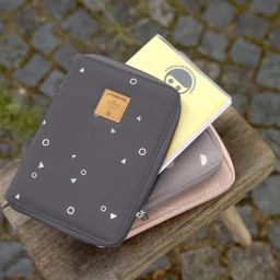 Pochette carnet de santé Casual Universe anthracite