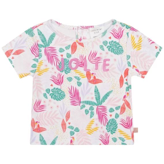 T-shirt imprimé à message Fille Blanc