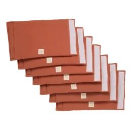 Protections De Barreaux De Lit En Coton Rouge
