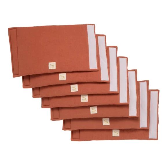 Protections De Barreaux De Lit En Coton Rouge