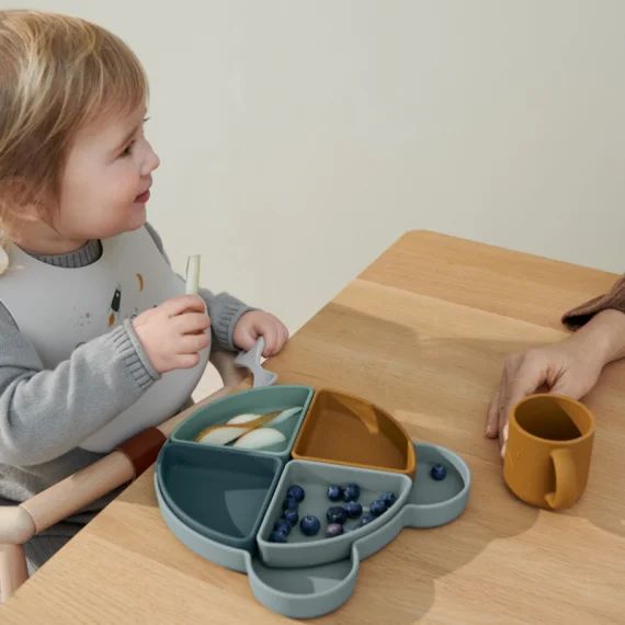 Assiette à compartiments Arne Mr Bear Blue fog multi mix
