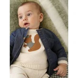 Chemise naissance en denim stone