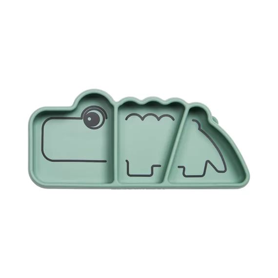 Assiette Stick&Stay Silicone Croco Done By Deer
