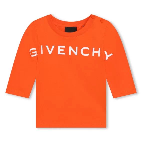 T-shirt à manches longues Garçon Orange