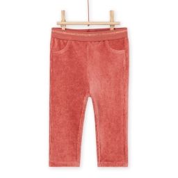 Pantalon Rose En Velours