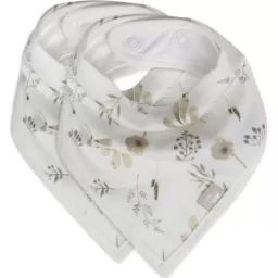 Lot de 2 bavoirs bandanas Wild Flowers