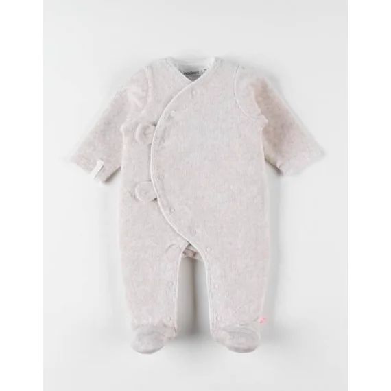 Pyjama 1 Pièce En Velours Beige