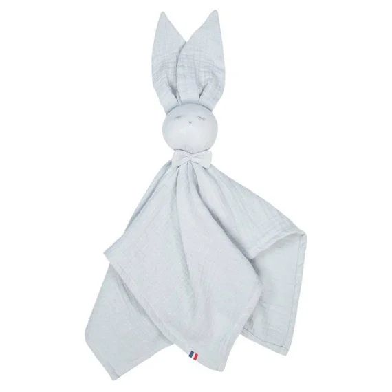 Sevira Kids – Doudou plat Lapin personnalisable Jeanne – Gris blanc