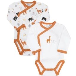 Lot de 2 bodies en coton Terre battue (Naissance)