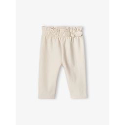 Pantalon en molleton bébé taille élastiquée BASICS écru