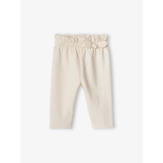 Pantalon en molleton bébé taille élastiquée BASICS écru
