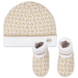 Ensemble bonnet + chaussons Fille Blanc