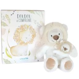Coffret peluche lion Bébé & moi UNICEF (25 cm)