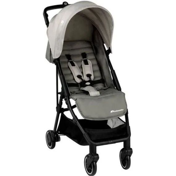 BEBECONFORT Poussette canne ultra compacte TEENY 3D,  4 roues, De la naissance à 4 ans environ (22kg), Gray Mist gris