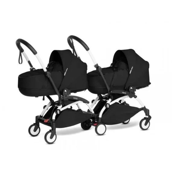 Poussette double YOYO 2 – Babyzen – Noir – 4 roues – Nacelles – Pliable noir