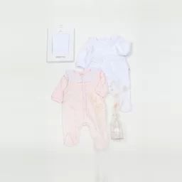 Pyjama en velours avec col Fille Blanc