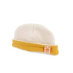 Bonnet De Naissance En Coton Bio Beige