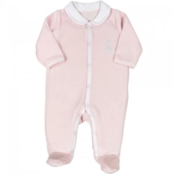 Pyjama en velours rose Sophie la girafe (3 mois)