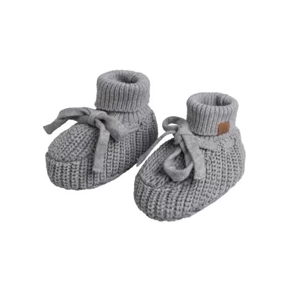 Chaussons bébé teddy Soul gris (0-3 mois)