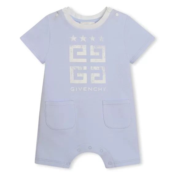 Combinaison courte en coton UNISEXE Bleu