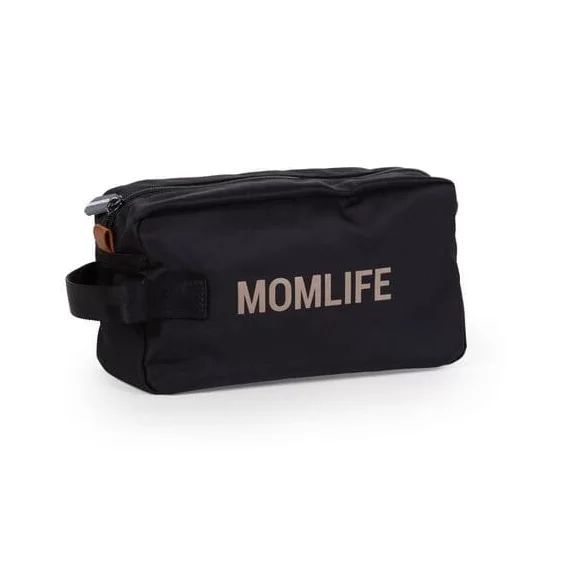 Trousse de Toilette Childhome Mom Life – Noir/Or