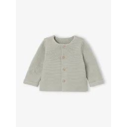 Cardigan Basics 100% Coton vert sauge