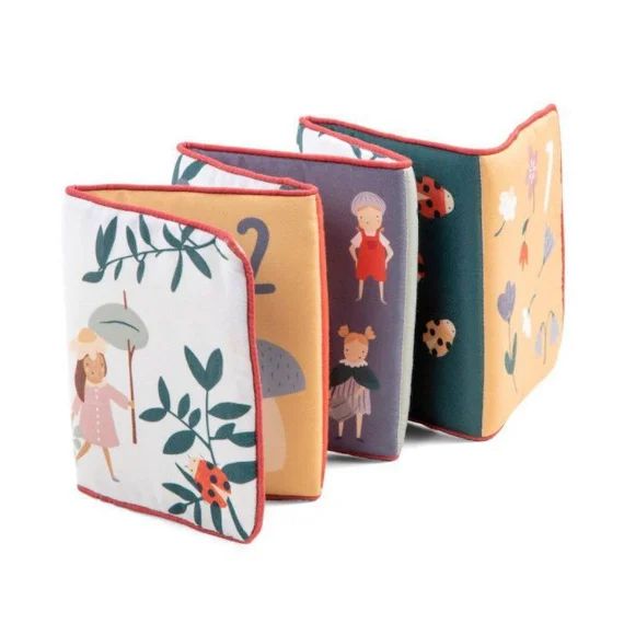 Livre D&rsquo;activités En Tissu Pixie Land – Jouet Eveil Bébé – Sebra Beige