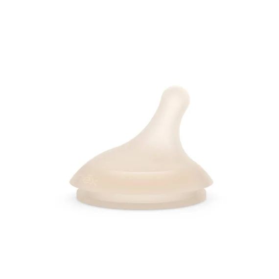 Lot De 2 Tétines Pour Biberon Anti-colique Zero.zero – Spécial Allaitement Beige