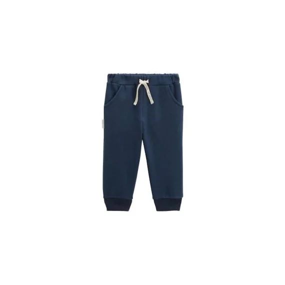 Pantalon Bébé En Molleton Gribouille Bleu