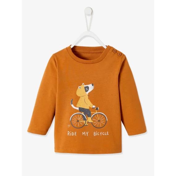 T-shirt fantaisie bébé garçon cannelle