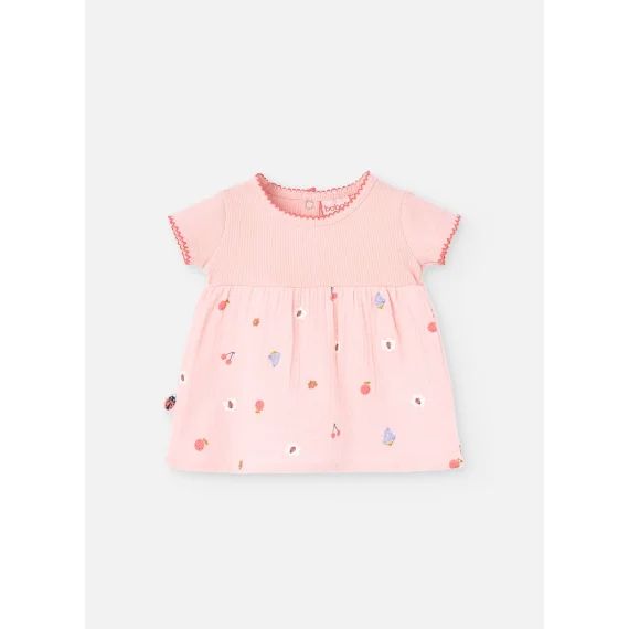 Robe Imprimé Fleurs Rose