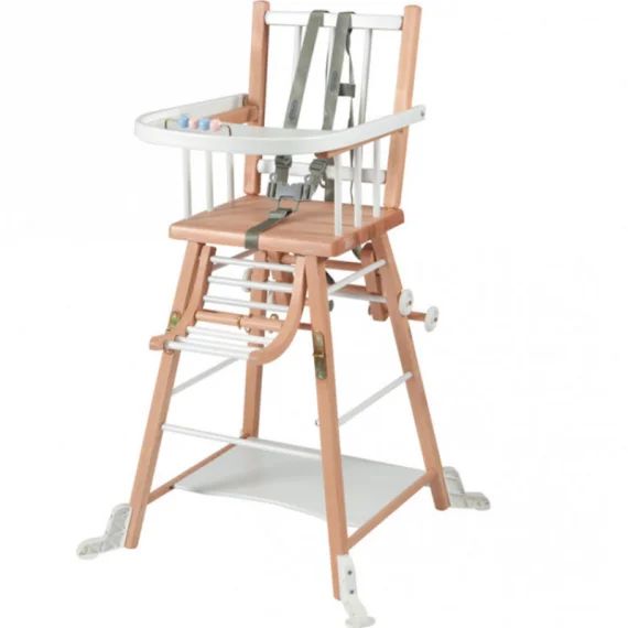 Chaise haute transformable Marcel hybride blanc