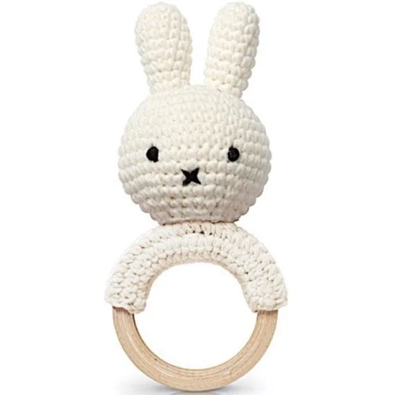 Hochet anneau de dentition Miffy blanc